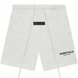 White Light oatmeal essential shorts