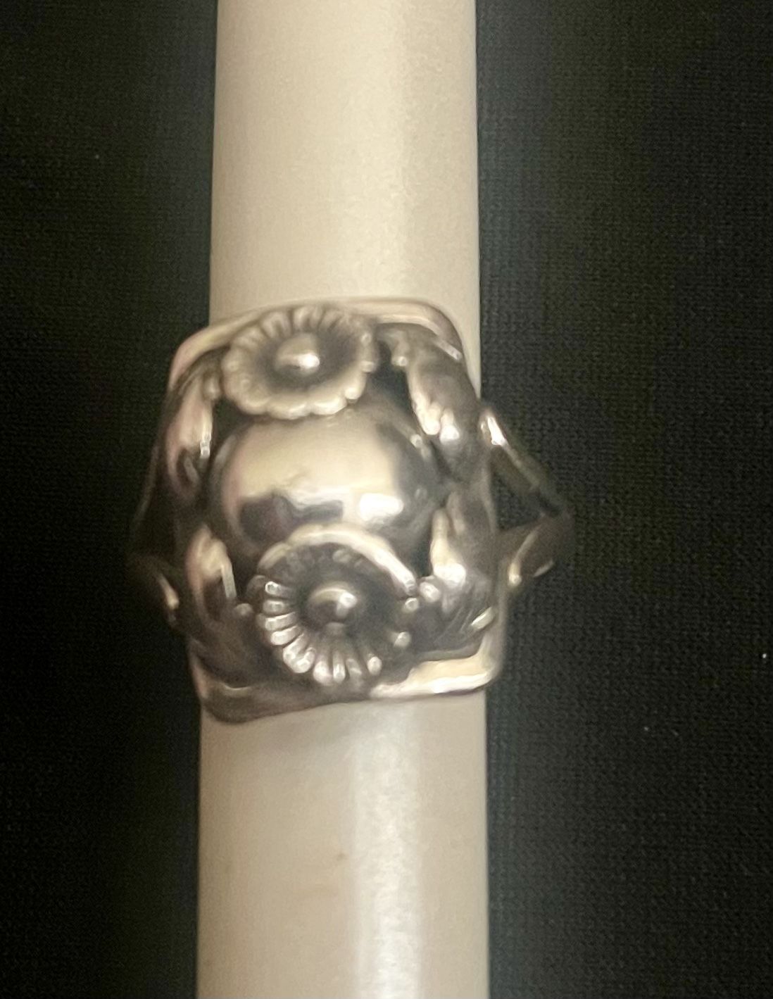 Vintage Niels Erik From sterling silver floral ring