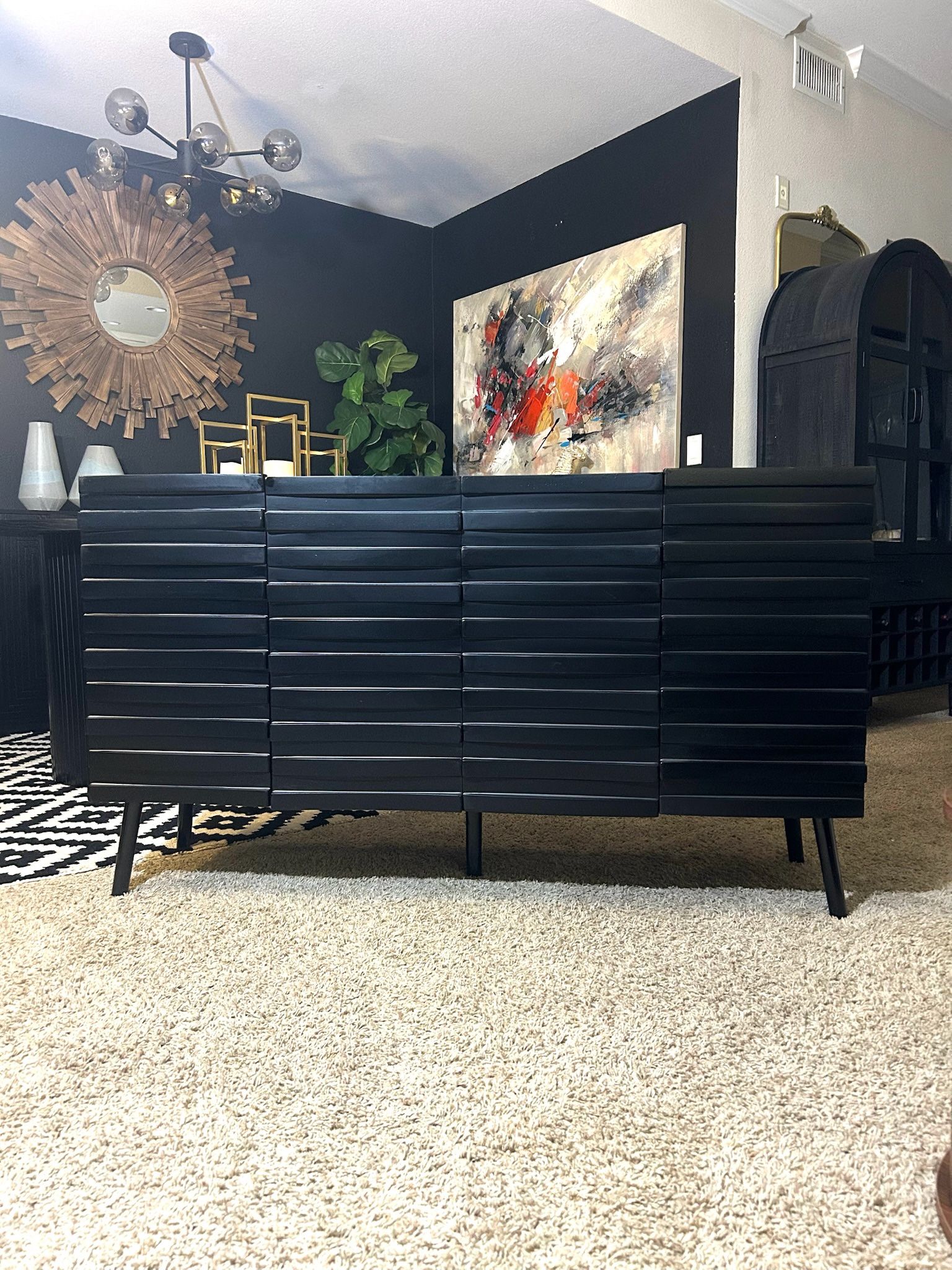 Brand New Modern 4 Door Credenza