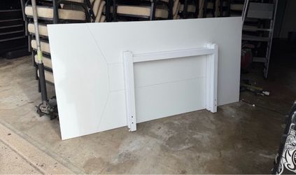 Tribesigns White Modern Computer Desk, 78.7 × 39.4 inch X Large Executive Office Desk Computer Table
