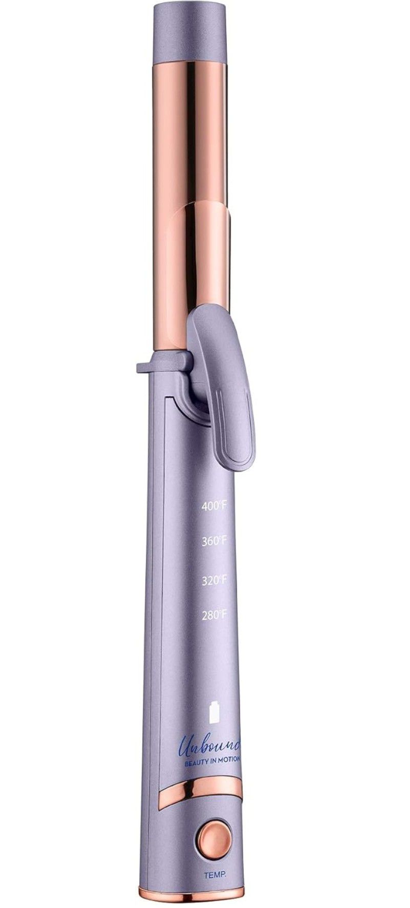 Conair Unbound Cordless Titanium 1-inch Curling Iron – Rechargeable Curling Iron For Curls or Waves

