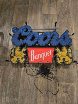 Coors Banquet Neon Sign