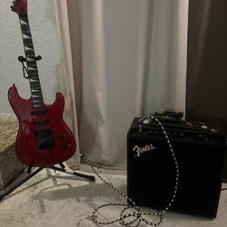 Vintage 80s Shredder And Amp Combo
