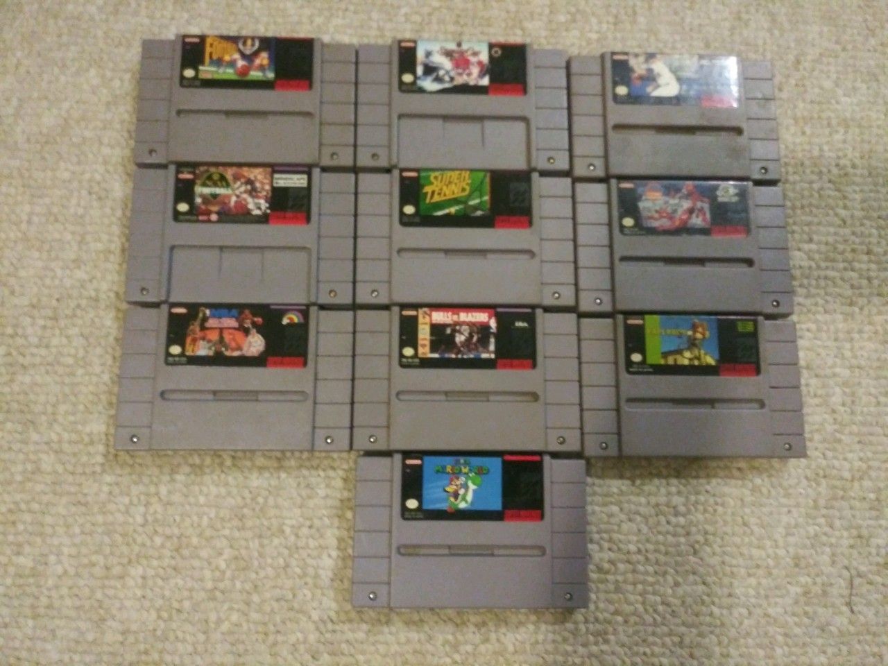 SUPER Nintendo SNES game bundle.