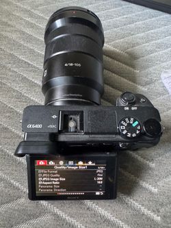 Sony a6400 with sony lens and accessories