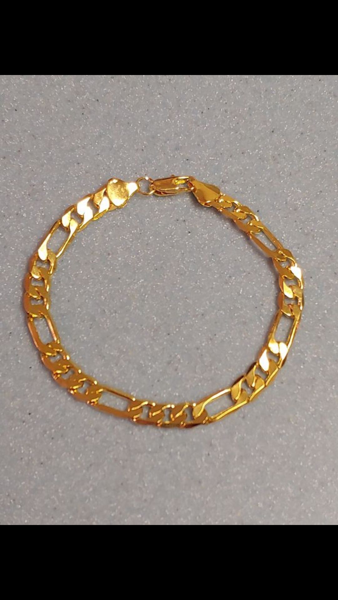 18k gold filled unisex bracelet