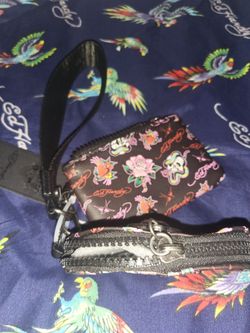 Ed Hardy Wristlet Zip Pouch