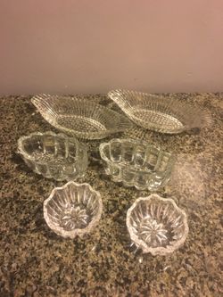 Package Deal! 6 Pc Of Vintage Crystal & Glass For Only $12!!