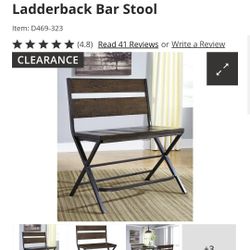 Ashley Furniture Ladderback Bar Stool