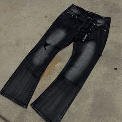 Flared purple jeans ALL SIZES