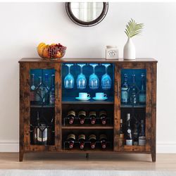 Wine Bar Cabinet with Led Light (New)