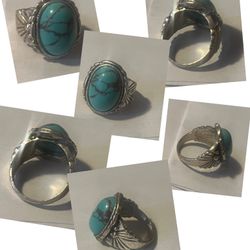 Vintage Faux Turquoise Ring