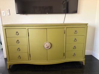Painted Vintage Sideboard Buffet Cabinet