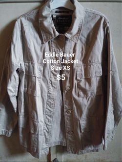 Eddie Bauer Cotton Jacket Size XS