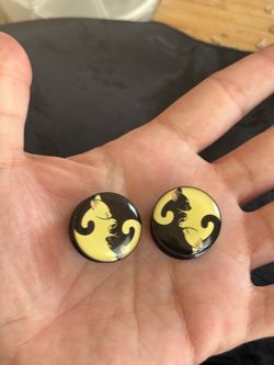 Ying Yang Cat Plugs 18mm