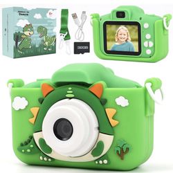 Portable Kids Camera, HD Digital Toy Camera for Boys and Girls, for 3-12 Year Olds, Includes 32GB Card, Ideal Camera for 3, 4, 5, 6, 7, 8, 9 Year Old 