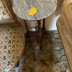 Marble Top Plant stand/Table