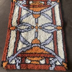 Vtg Latch Hook Rug