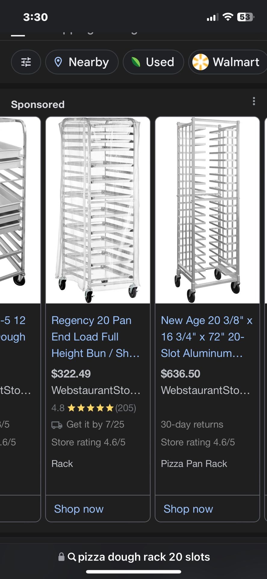 Pan/Bun/Dough Rack (20 Slots)