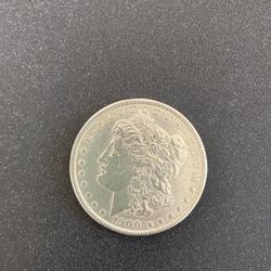 1900 Morgan silver dollar