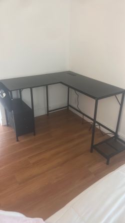 Black desk