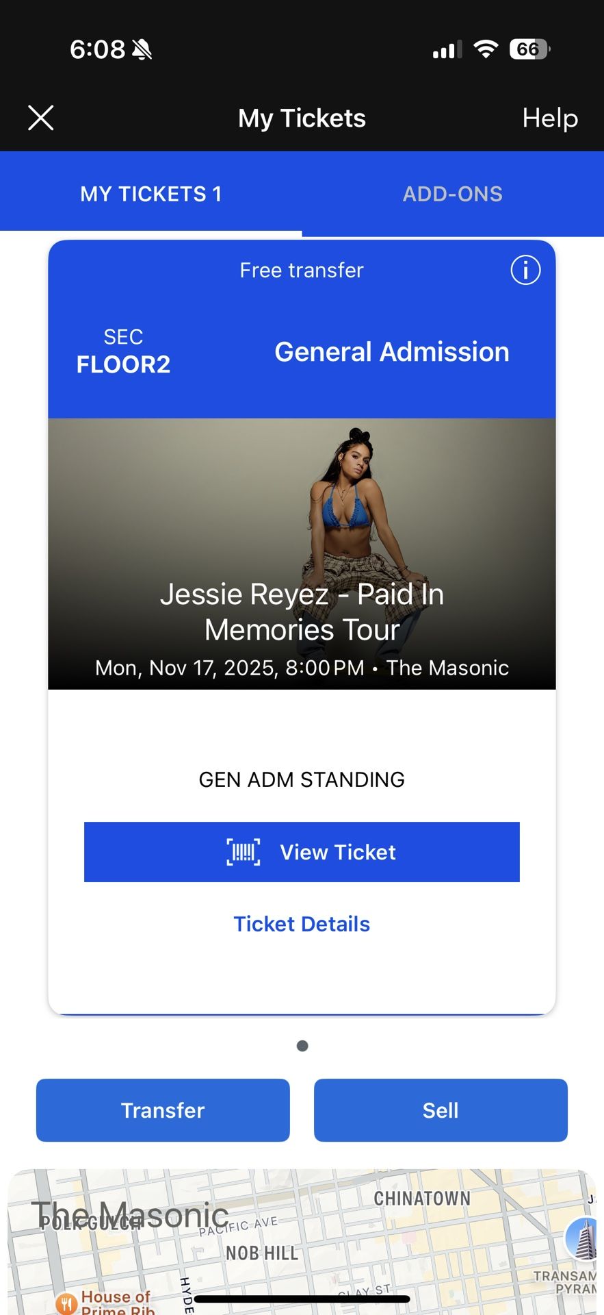 Selling Jessie Reyez Concert Tix (1 Ticket)