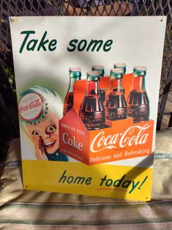 Coca cola metal frame