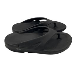 Oofos unisex original black sandals Men 9/ Women 11 