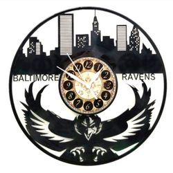 Baltimore Ravens | Vinyl Record Clock 