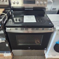 30 in. 5 Burner Element Free-Standing Electric Range in Stainless Steel with Crisp Mode