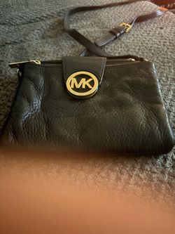 Small black MK cross body purse