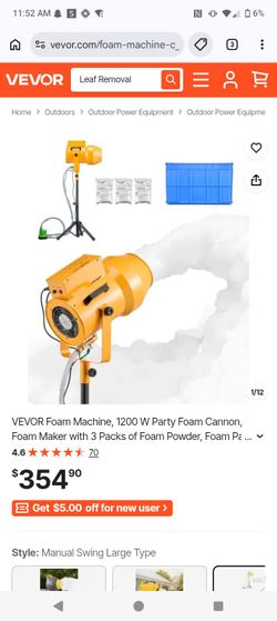 Vevor foam machine