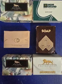 MGM Grand Hotel Soap Collection Lot of 6