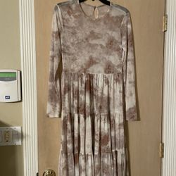 Like new ankle length sheer dress. No liner. Womens size medium (could fit a size small as well) 