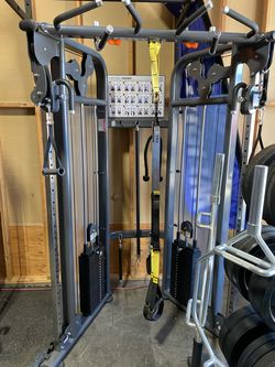 Moneterey Fit- New Functional Trainer-Dual Adjustable Pulley -Gloss Grey-Heavy Duty-Smooth Glide