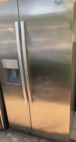 Whirlpool Side-by-Side Stainless Steel Refrigerator Fridge
