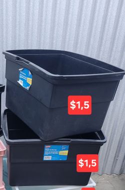 NO LIDS!!! Storage Bins and Crates