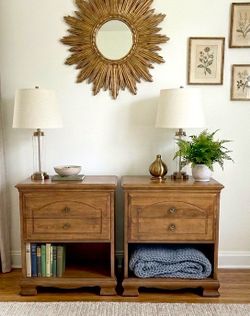 2 French provincial nightstands