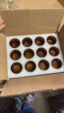 Amber Glass Votives