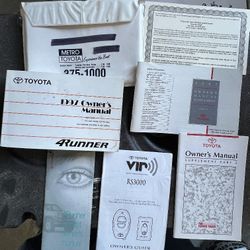 1997 Toyota 4runner Manual 