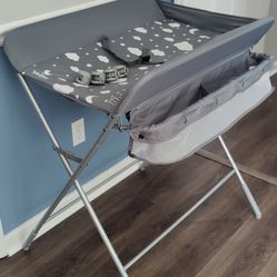 Babylicious Baby Portable Changing Table - Foldable Changing Table with Wheels