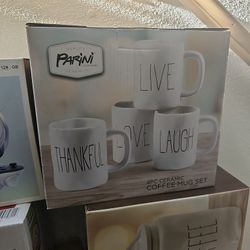 4Pc Ceramic Coffee Mug Set