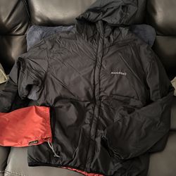 Mont-Bell Reversible Down Jacket Black Red