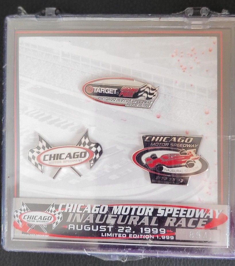 Chicago Motor Speedway Inaugural Pins