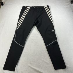 Adidas Climalite Men 2XL Black Compression Running Tights Athletic Pants