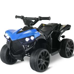 Kids Ride-on ATV, Toddler Ride On Car Toy, Electric Motorcycle with 4 Wheels, Headlights & Music