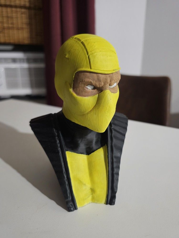 Scorpion 3d Printed Hand Painted Bust