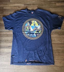 THE LEGEND OF ZELDA SYMPHONY OF THE GODDESES ADULT LARGE SIZE BLUE T-SHIRT