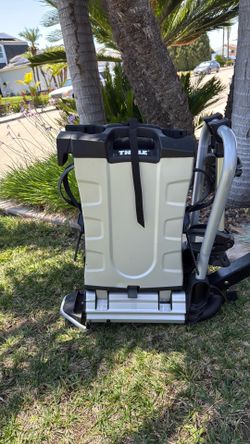 Thule EasyFold XT foldable hitch mount bike rack.
