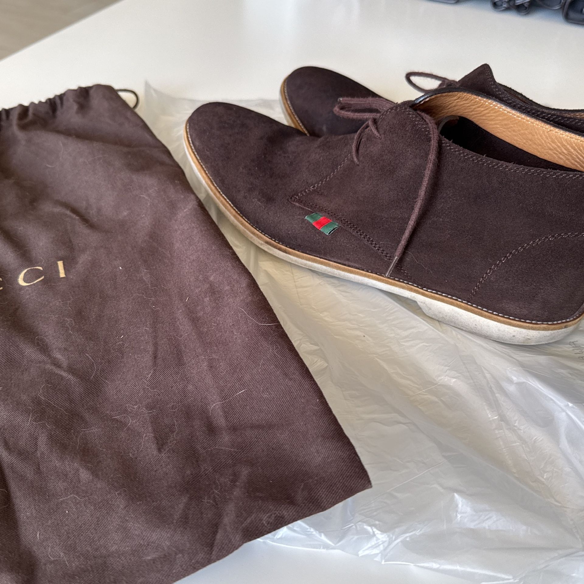 Gucci Suede Suit Shoes for $20 (size 8)